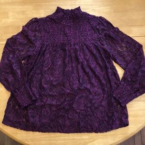 Cable & Gage lace top